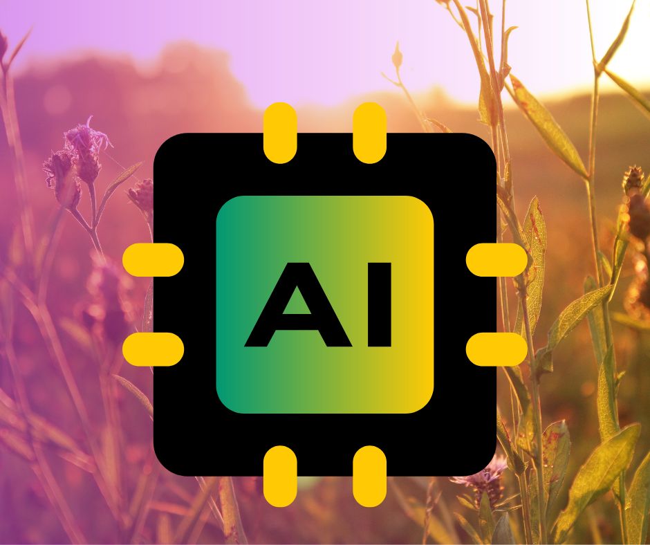 AI Logo on agriculture Crop image